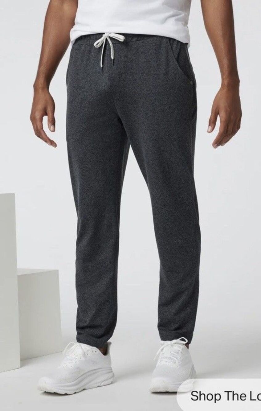 Vuori Ponto Performance Pant Men’s Small Charcoal Heather V418